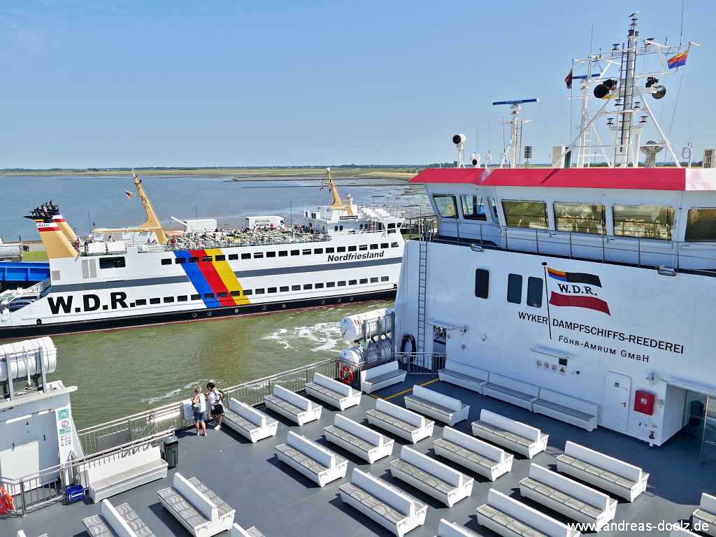 Die F&auml;hre Nordfriesland im F&auml;hrhafen Dageb&uuml;ll