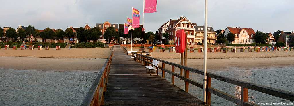 Sandwall, die Uferpromenade in Wyk auf Föhr