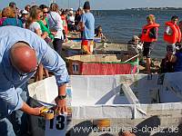 Papierboot Regatta Molenfest Steenodde Amrum Bild07