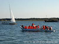 Papierboot Regatta Molenfest Steenodde Amrum Bild13