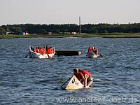 Papierboot Regatta Molenfest Steenodde Amrum Bild15