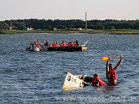 Papierboot Regatta Molenfest Steenodde Amrum Bild16