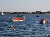 Papierboot Regatta Molenfest Steenodde Amrum Bild18