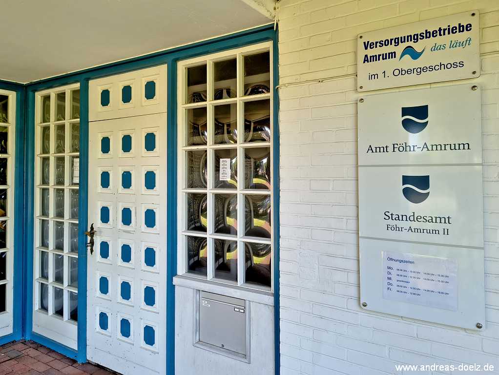 F&uuml;r standesamtliche Trauungen ist das Standesamt im Amt F&ouml;hr-Amrum der Anprechpartner