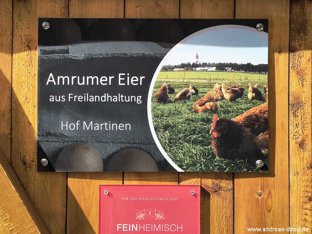 T&auml;glich frische Eier im Hofladen Martinen vom eigenen H&uuml;hnermobil