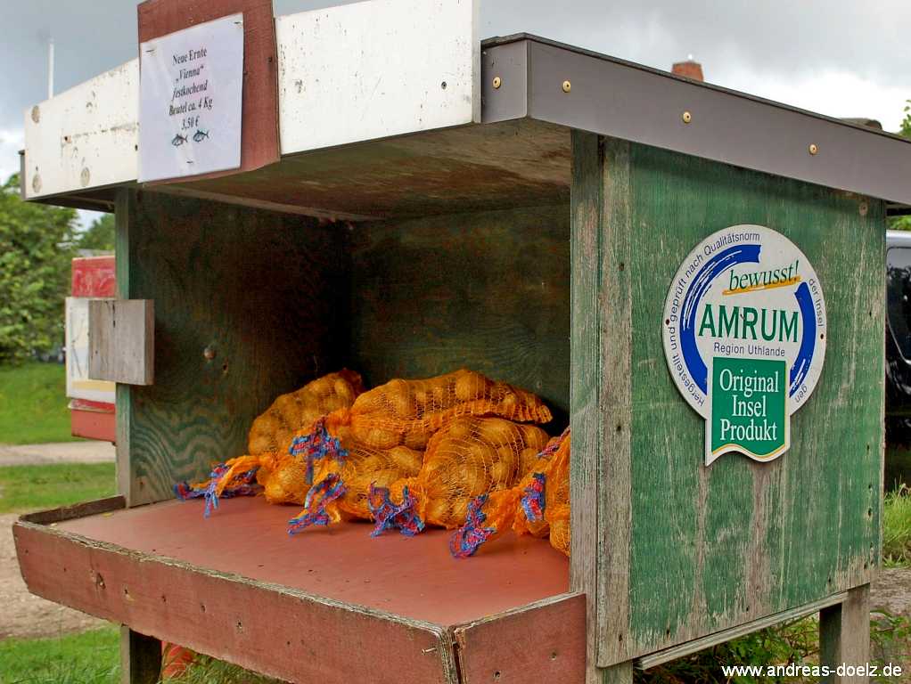 Der fr&uuml;here Verkaufsstand f&uuml;r die Kartoffeln aus eigenem Anbau