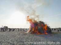 Sonnenwendfeier am Strand von Nebel auf Amrum Bild27