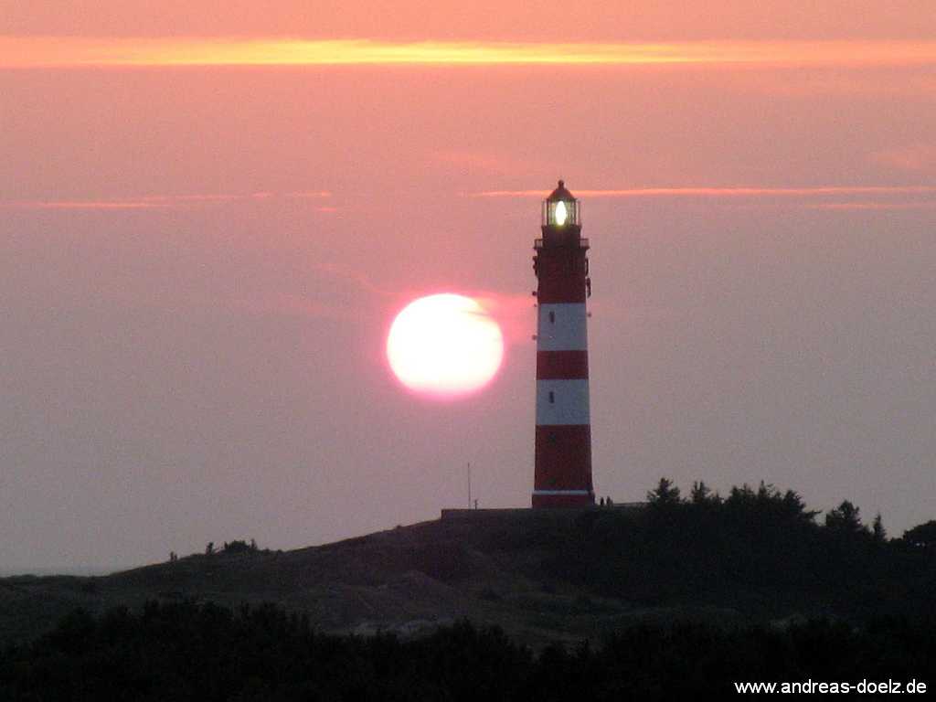 Sonnenuntergang Leuchtturm Amrum Bild14
