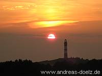 Sonnenuntergang Leuchtturm Amrum Bild01