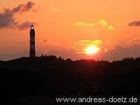 Sonnenuntergang Leuchtturm Amrum Bild05