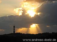 Sonnenuntergang Leuchtturm Amrum Bild19