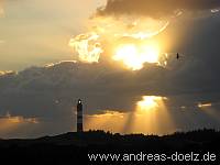 Sonnenuntergang Leuchtturm Amrum Bild20