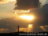 Sonnenuntergang Leuchtturm Amrum Bild22