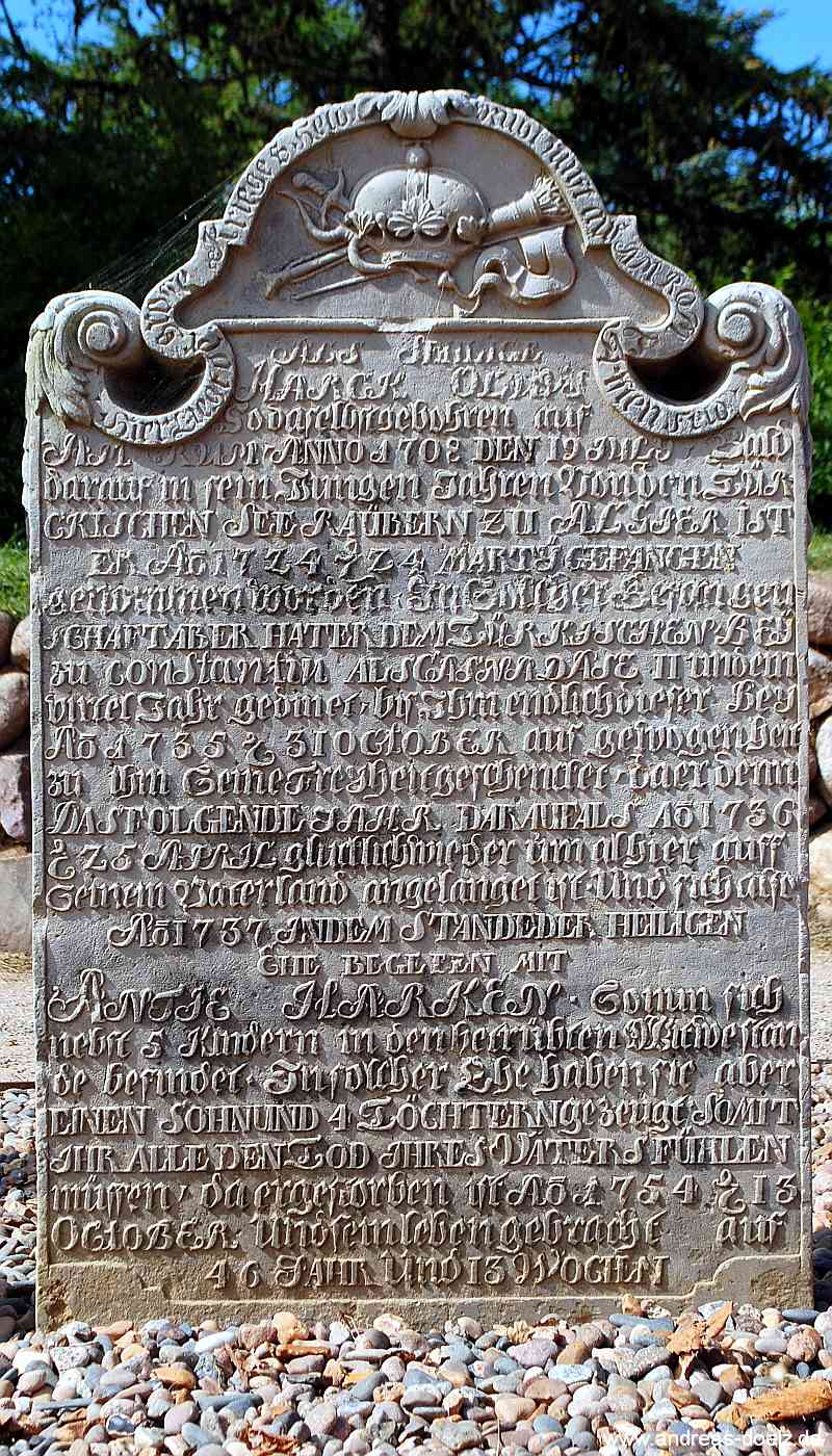 Sprechende Grabsteine Friedhof St.-Clemens-Kirche Amrum Bild03