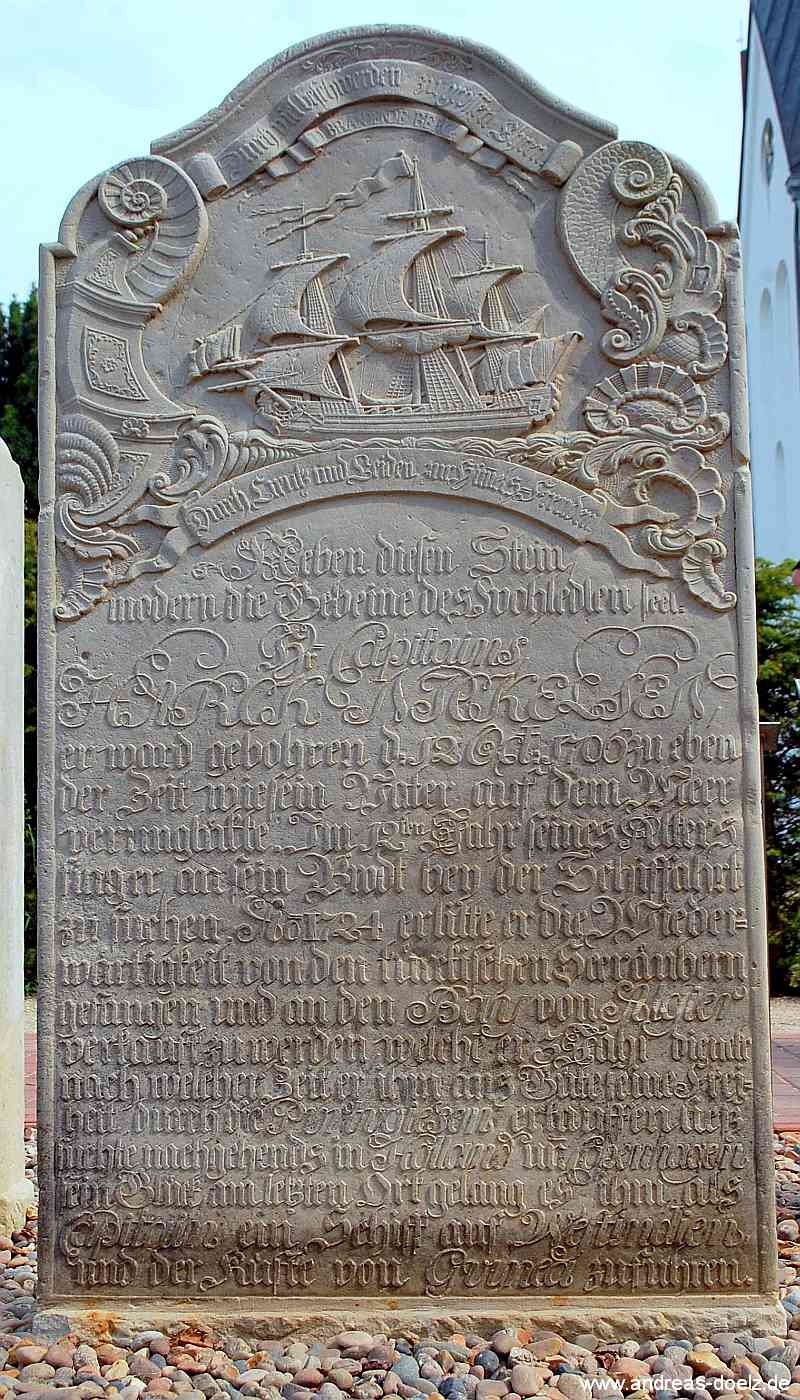 Sprechende Grabsteine Friedhof St.-Clemens-Kirche Amrum Bild04